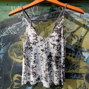 AE Strappy Velvet Tank Top